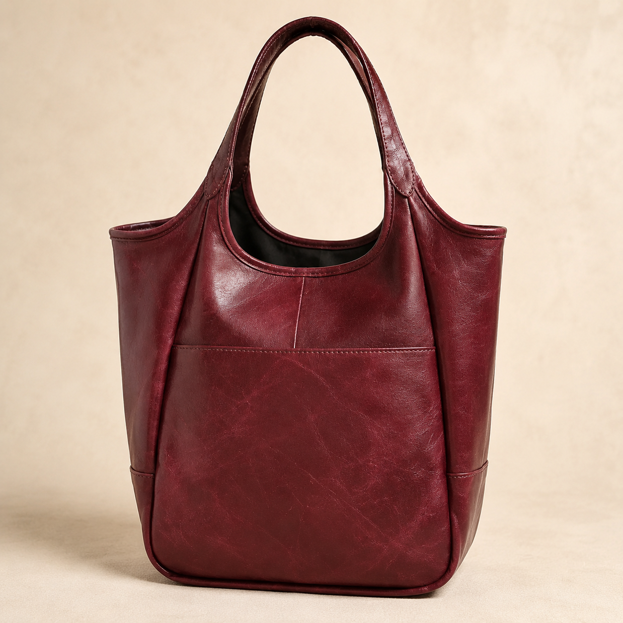 Mireva oversized handmade genuine leather bag