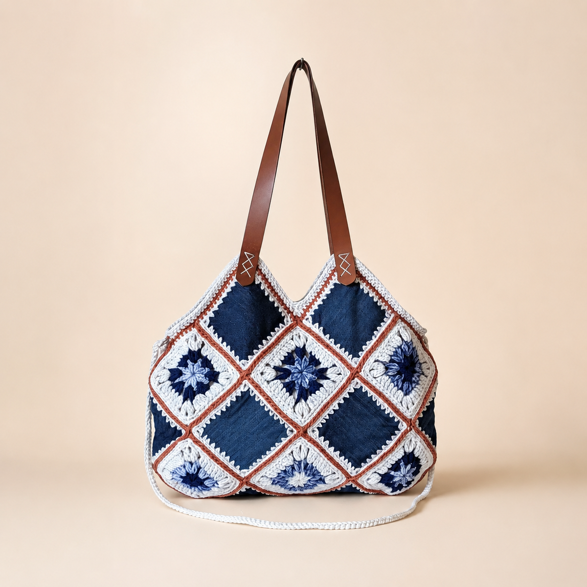 Azuria hand-crocheted shoulder bag