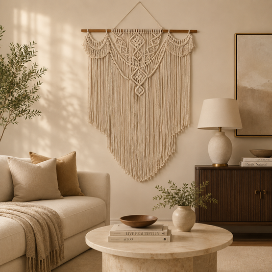 Serein handmade macrame wall hanging - alternate view